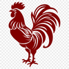 Free Rooster Vector Craft File