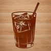 Free Cocktail Design Illustration A digital representation of a cocktail, ready to be edited with popular design software like Illustrator or Procreate.
