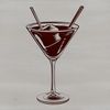 A glass filled with a colorful cocktail, perfect for illustration and design projects.