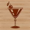 Fresh Fruit and Herb Garnished Drink Illustration A decorative glass filled with a colorful cocktail garnished with fresh fruits and herbs.