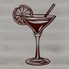 Cocktail Illustration Vector Art A detailed illustration of a cocktail in a glass, designed as vector art for use in various digital formats including SVG.