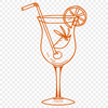 Unique Glass Vector Drawing