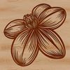 An isolated coffee bean graphic in scalable SVG design.