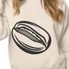Beautiful Coffee Clip Art Design A stylized illustration of a coffee bean, suitable for vector art and cutting machine designs.