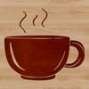 High-Quality SVG Cup Template A simple, high-quality design of a cup used as vector art.