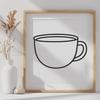 Stunning Coffee Cup - Procreate PDF Free Download