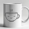 A stylish cup design for crafting and vector art projects Illustrated cup for vector designs and crafts, suitable for various cutting machines.