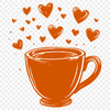 Coffee Cup Digital Drawing In SVG, PNG, PDF And DXF Formats