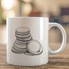 Vector Money Icons A set of digital coins in various shapes and sizes, ideal for vector design projects.