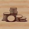 Beautiful Digital Coins Clip Art A collection of digital coins in various styles and designs, suitable for use as clip art in vector graphics.