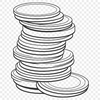 Coin Collection Illustration Illustrative coin collection in a vector format.