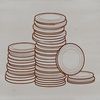 Free Coin Clipart SVG Design A collection of digital coins in various denominations, designed as a vector graphic suitable for various applications.