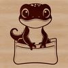 An SVG graphic featuring a detailed salamander design.