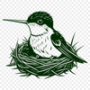 Beautiful Flying Hummingbird Icon A colorful illustration of a hummingbird in flight, suitable for use as clip art or vector design.