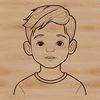 Simple Child Clip Art A vector illustration of a young boy in a neutral pose.