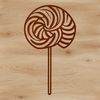 Colorful Candy Graphic Colorful lollipop graphic illustration for design and crafting projects.