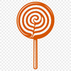 Standalone Sweet Delight SVG A vector graphic design of a standalone lollipop candy with bold lines and bright colors.