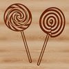 Sweet Graphic Design Element A colorful lollipop made from vector graphics.