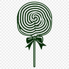 Vibrant Candy Clip Art Design A colorful illustration of a lollipop with swirly patterns and stripes.