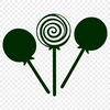 Colorful Swirl Lollipop A colorful illustration of a lollipop with swirl patterns.