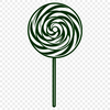 Vector Candy Icon Image A colorful illustration of a single lollipop on a white background, suitable for digital editing or print.