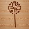Free Clip Art Candy Design A colorful illustration of a lollipop, designed as a vector graphic suitable for various digital applications.