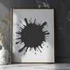Splatty SVG Shape Graphic A colorful splat shape with a messy, slime-like design, suitable for vector art and cutting machine projects.