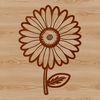 Simple Yet Beautiful Flower Design A stylized illustration of a daisy flower in various colors.
