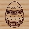 Decorative Easter Egg Design A digital illustration of a decorated Easter egg in vector format.
