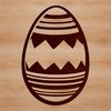 Intricate Easter Egg Patterns Vector Art Easter egg design with intricate patterns and details, suitable for vector art and cutting machine projects.
