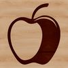 Beautiful Green Apple Illustration A simple illustration of a single apple with green skin and a stem.