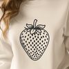 Vector Red Berry Graphic Design A stylized illustration of a ripe red strawberry in vector format.