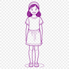 Young Female Silhouette Vector Art A young female silhouette created as vector art for various uses.