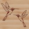 Vibrant Bird in Flight SVG Graphics A vibrant illustration of a hummingbird in flight, suitable for graphic design and digital artwork.