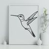 Stylized Hummingbird Illustration A stylized illustration of a hummingbird, created as a scalable SVG file.