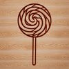 Candy Lover's Delight SVG A colorful illustration of a classic lollipop candy.