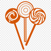 Colorful Lollypop Design Vector A colorful illustration of a classic candy treat, perfect for graphic design projects.