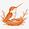 A realistic illustration of a hummingbird in flight, suitable for vector art and design projects.