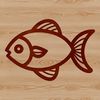 Cute Sea Creature Illustration Simple illustration of a cute sea creature, designed as a reusable template for various uses.
