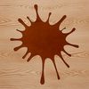 Irregular Texture Vector Design A colorful splat shape with rounded edges and irregular texture.