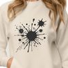 Fun Textured Clip Art Design A colorful splat shape with textured details, suitable for vector art designs.