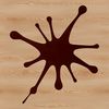 Vector Shape Design Icon A stylized illustration of a splat shape, ideal for vector graphics design.