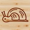 Whimsical Snail Illustration A simple line drawing of a snail on a white background.