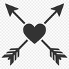 Vector arrow suitable for laser engraving and commercial use