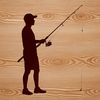 Fisherman SVG vector design for DIY projects