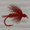 SVG vector design of a fish hook and lure for crafting projects