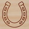 Horse shoe silhouette for Cricut cutting machine