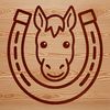 Horse shoe SVG template for laser cutting and Cricut projects
