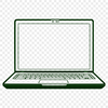Modern Computer Vector Artwork A high-quality vector illustration of a modern computer, suitable for graphic design projects.