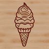 Free SVG Vector Art of an Ice Cream Illustrative vector design of a colorful ice cream cone with scoops, ideal for digital projects.